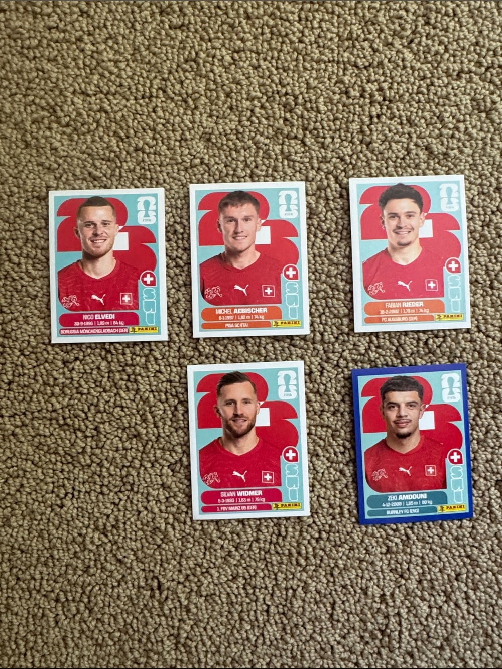 Switzerland fifa soccer stickers